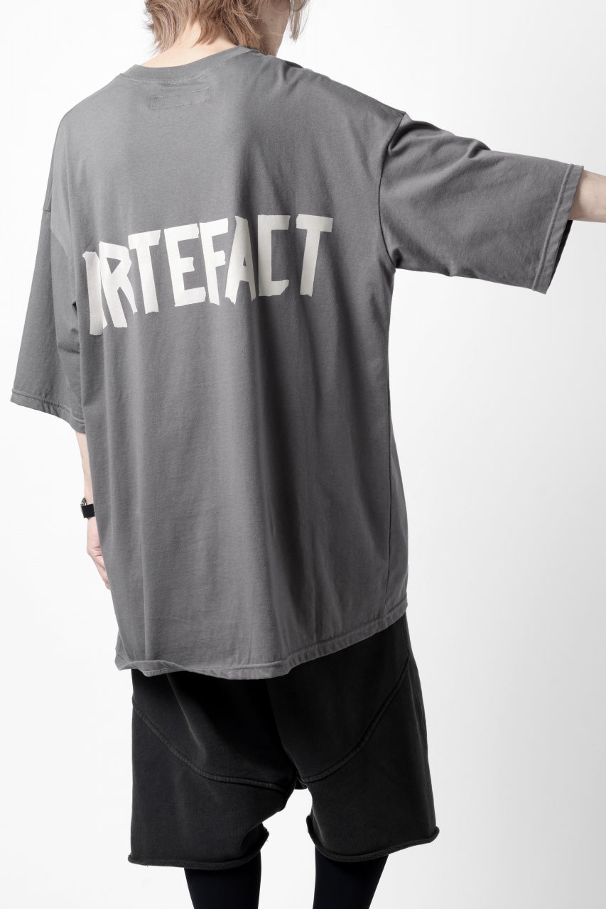 画像をギャラリービューアに読み込む, A.F ARTEFACT LOOSEY T-SHIRT / PRINT TYPE-A (GREY)