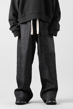 Load image into Gallery viewer, sus-sous trousers MK-1 / 11.5oz supima silket denim (BLACK)