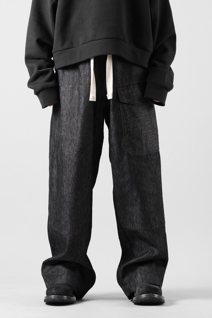 Load image into Gallery viewer, sus-sous trousers MK-1 / 11.5oz supima silket denim (BLACK)