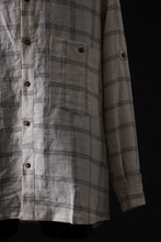 画像をギャラリービューアに読み込む, Aleksandr Manamis Strap Back Check Shirt (NAVY / OFF WHITE CHECK)