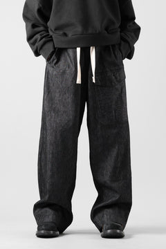 Load image into Gallery viewer, sus-sous trousers MK-1 / 11.5oz supima silket denim (BLACK)