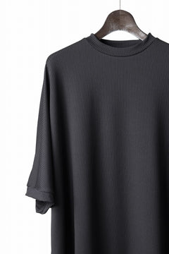 画像をギャラリービューアに読み込む, N/07 DOLMAN SHORT SLEEVE TEE / AQUASUITING THICK RIB (BLACK)