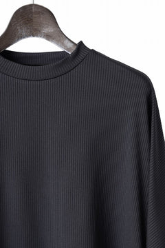 画像をギャラリービューアに読み込む, N/07 DOLMAN SHORT SLEEVE TEE / AQUASUITING THICK RIB (BLACK)