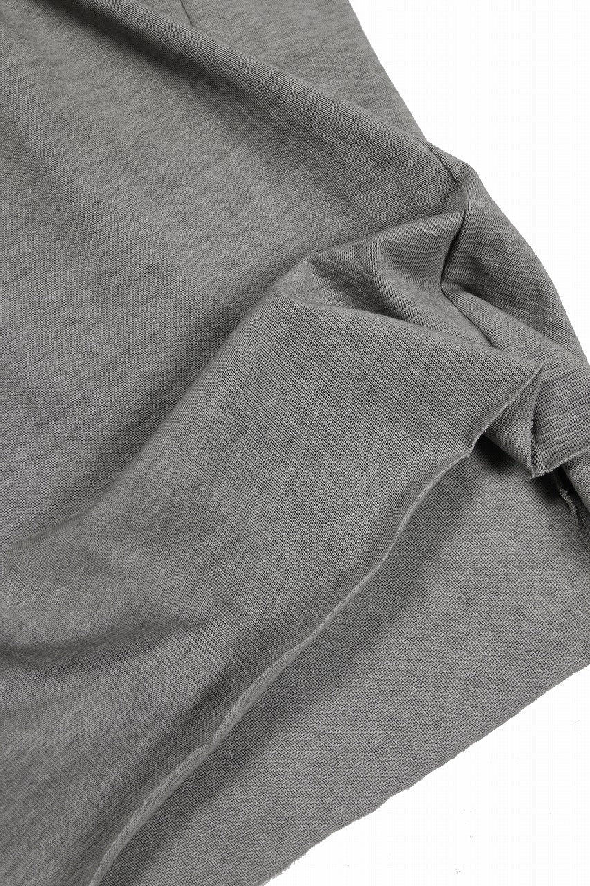 Load image into Gallery viewer, black crow x LOOM exclusive short sleeve tops / dyed medium cotton jersey (淡墨)