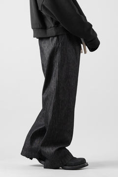 Load image into Gallery viewer, sus-sous trousers MK-1 / 11.5oz supima silket denim (BLACK)
