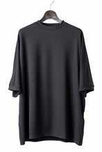 画像をギャラリービューアに読み込む, N/07 DOLMAN SHORT SLEEVE TEE / AQUASUITING THICK RIB (BLACK)