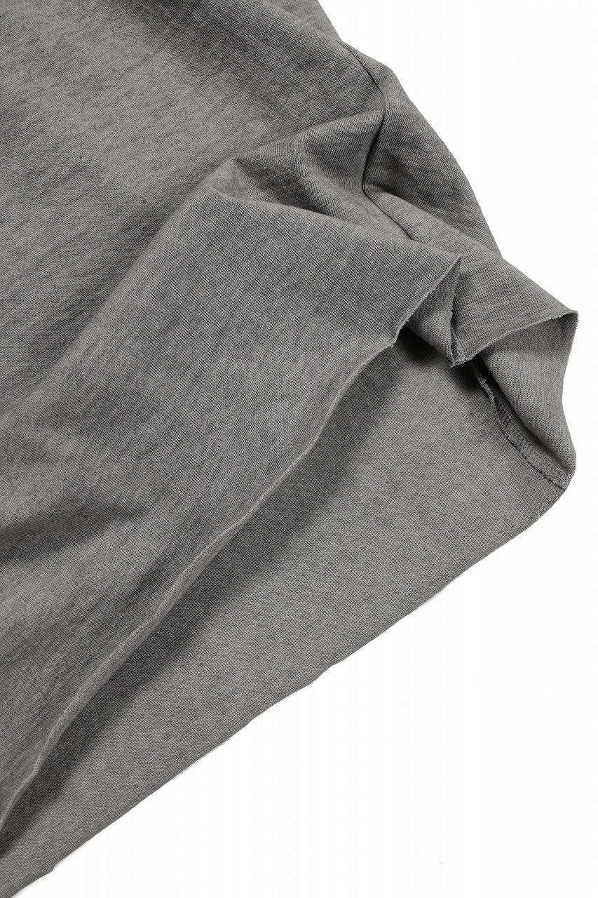 Load image into Gallery viewer, black crow x LOOM exclusive short sleeve tops / dyed medium cotton jersey (淡墨)