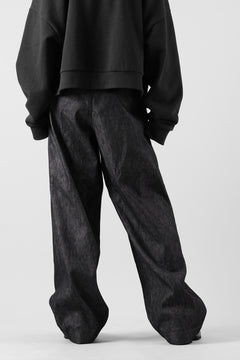 Load image into Gallery viewer, sus-sous trousers MK-1 / 11.5oz supima silket denim (BLACK)