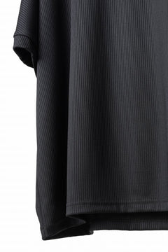 画像をギャラリービューアに読み込む, N/07 DOLMAN SHORT SLEEVE TEE / AQUASUITING THICK RIB (BLACK)