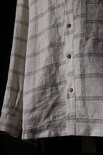 画像をギャラリービューアに読み込む, Aleksandr Manamis Strap Back Check Shirt (NAVY / OFF WHITE CHECK)