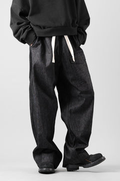 Load image into Gallery viewer, sus-sous trousers MK-1 / 11.5oz supima silket denim (BLACK)