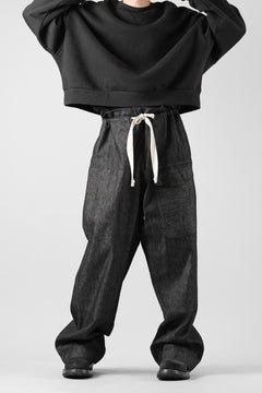 Load image into Gallery viewer, sus-sous trousers MK-1 / 11.5oz supima silket denim (BLACK)