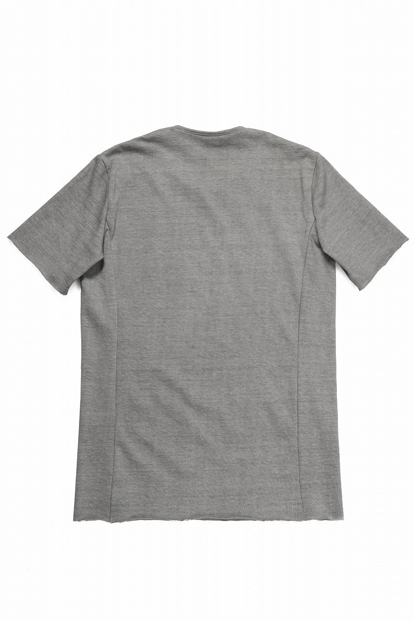 Load image into Gallery viewer, black crow x LOOM exclusive short sleeve tops / dyed medium cotton jersey (淡墨)