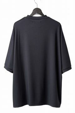 画像をギャラリービューアに読み込む, N/07 DOLMAN SHORT SLEEVE TEE / AQUASUITING THICK RIB (BLACK)