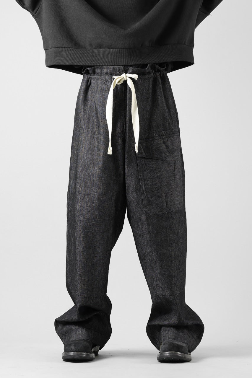 Load image into Gallery viewer, sus-sous trousers MK-1 / 11.5oz supima silket denim (BLACK)