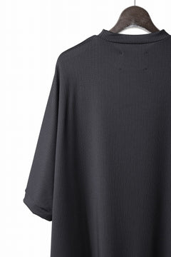 画像をギャラリービューアに読み込む, N/07 DOLMAN SHORT SLEEVE TEE / AQUASUITING THICK RIB (BLACK)