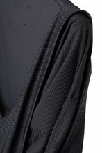 画像をギャラリービューアに読み込む, N/07 DOLMAN SHORT SLEEVE TEE / AQUASUITING THICK RIB (BLACK)