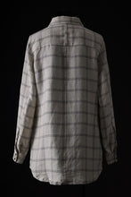 画像をギャラリービューアに読み込む, Aleksandr Manamis Strap Back Check Shirt (NAVY / OFF WHITE CHECK)