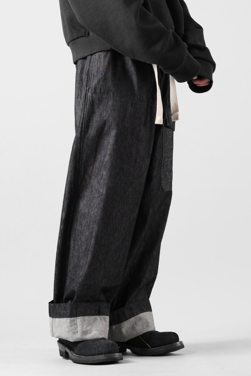 Load image into Gallery viewer, sus-sous trousers MK-1 / 11.5oz supima silket denim (BLACK)