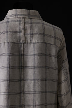 画像をギャラリービューアに読み込む, Aleksandr Manamis Strap Back Check Shirt (NAVY / OFF WHITE CHECK)