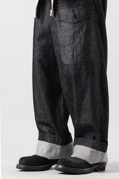 Load image into Gallery viewer, sus-sous trousers MK-1 / 11.5oz supima silket denim (BLACK)