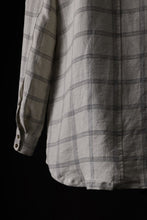 画像をギャラリービューアに読み込む, Aleksandr Manamis Strap Back Check Shirt (NAVY / OFF WHITE CHECK)