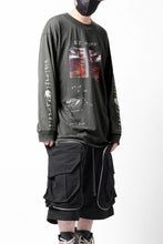 画像をギャラリービューアに読み込む, A.F ARTEFACT THICK-COLLAR BASIC L/S T-SHIRT / TYPE A PRINT (KHAKI)