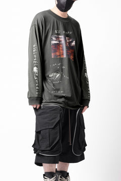画像をギャラリービューアに読み込む, A.F ARTEFACT THICK-COLLAR BASIC L/S T-SHIRT / TYPE A PRINT (KHAKI)