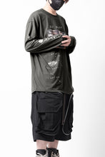 画像をギャラリービューアに読み込む, A.F ARTEFACT THICK-COLLAR BASIC L/S T-SHIRT / TYPE A PRINT (KHAKI)