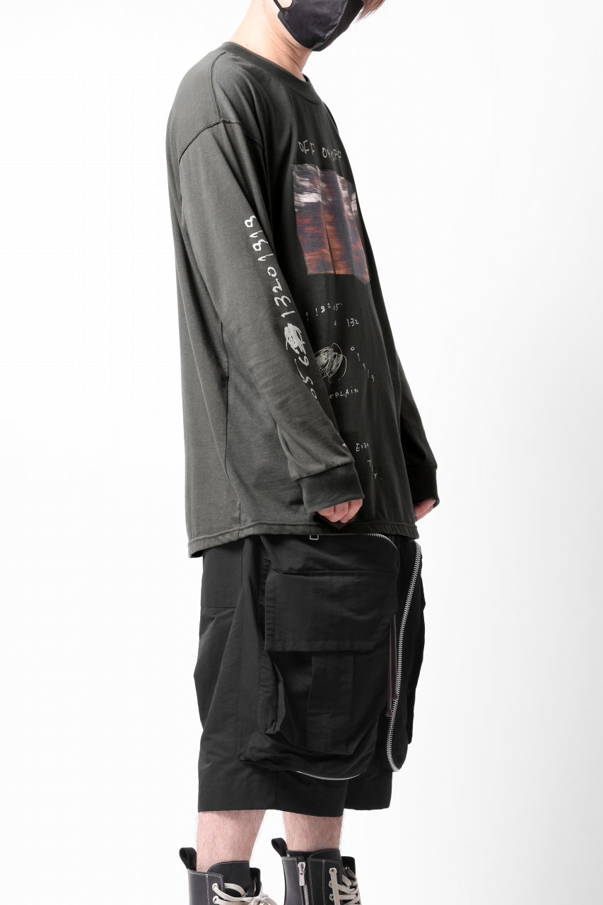 画像をギャラリービューアに読み込む, A.F ARTEFACT THICK-COLLAR BASIC L/S T-SHIRT / TYPE A PRINT (KHAKI)