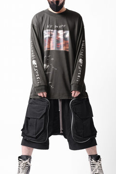 画像をギャラリービューアに読み込む, A.F ARTEFACT THICK-COLLAR BASIC L/S T-SHIRT / TYPE A PRINT (KHAKI)