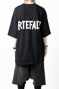 画像をギャラリービューアに読み込む, A.F ARTEFACT LOOSEY T-SHIRT / PRINT TYPE-A (BLACK)
