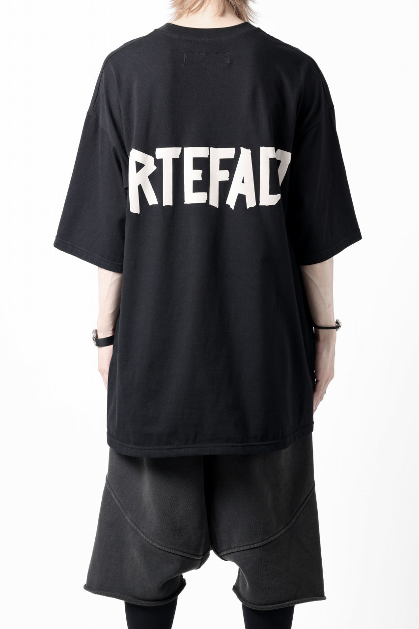画像をギャラリービューアに読み込む, A.F ARTEFACT LOOSEY T-SHIRT / PRINT TYPE-A (BLACK)