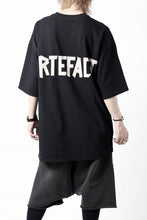 画像をギャラリービューアに読み込む, A.F ARTEFACT LOOSEY T-SHIRT / PRINT TYPE-A (BLACK)