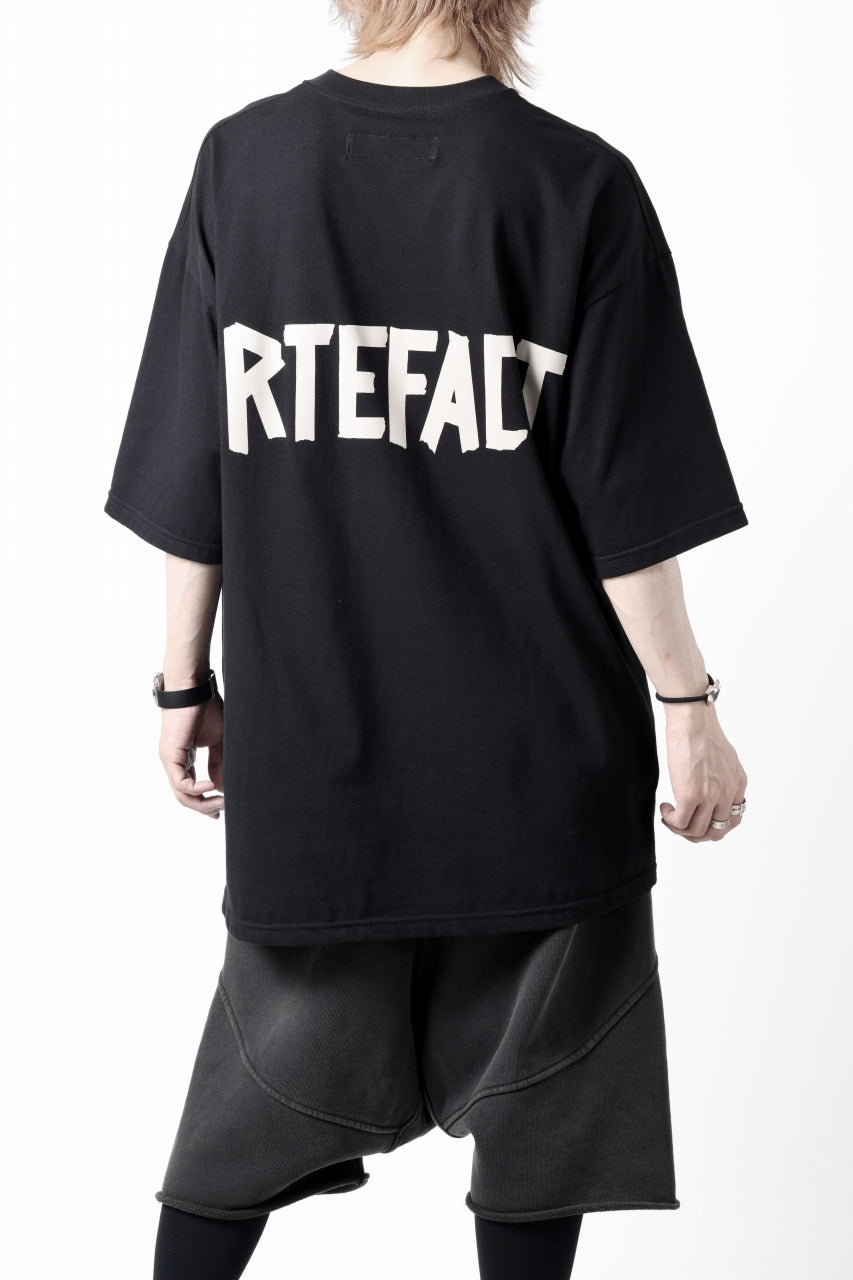 画像をギャラリービューアに読み込む, A.F ARTEFACT LOOSEY T-SHIRT / PRINT TYPE-A (BLACK)