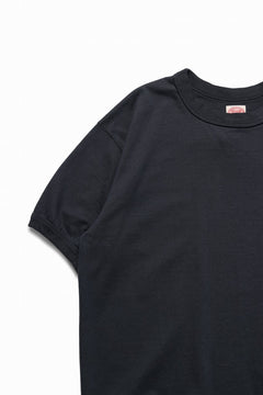 画像をギャラリービューアに読み込む, FULLCOUNT FLAT SEAM HEAVY WEIGHT T SHIRT / ORIGINAL 30/2 TIGHT TENSION JERSEY (INK BLACK)