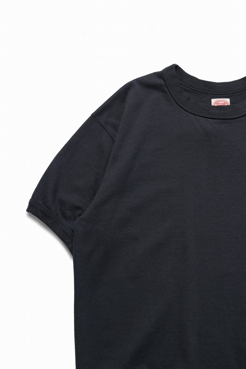画像をギャラリービューアに読み込む, FULLCOUNT FLAT SEAM HEAVY WEIGHT T SHIRT / ORIGINAL 30/2 TIGHT TENSION JERSEY (INK BLACK)