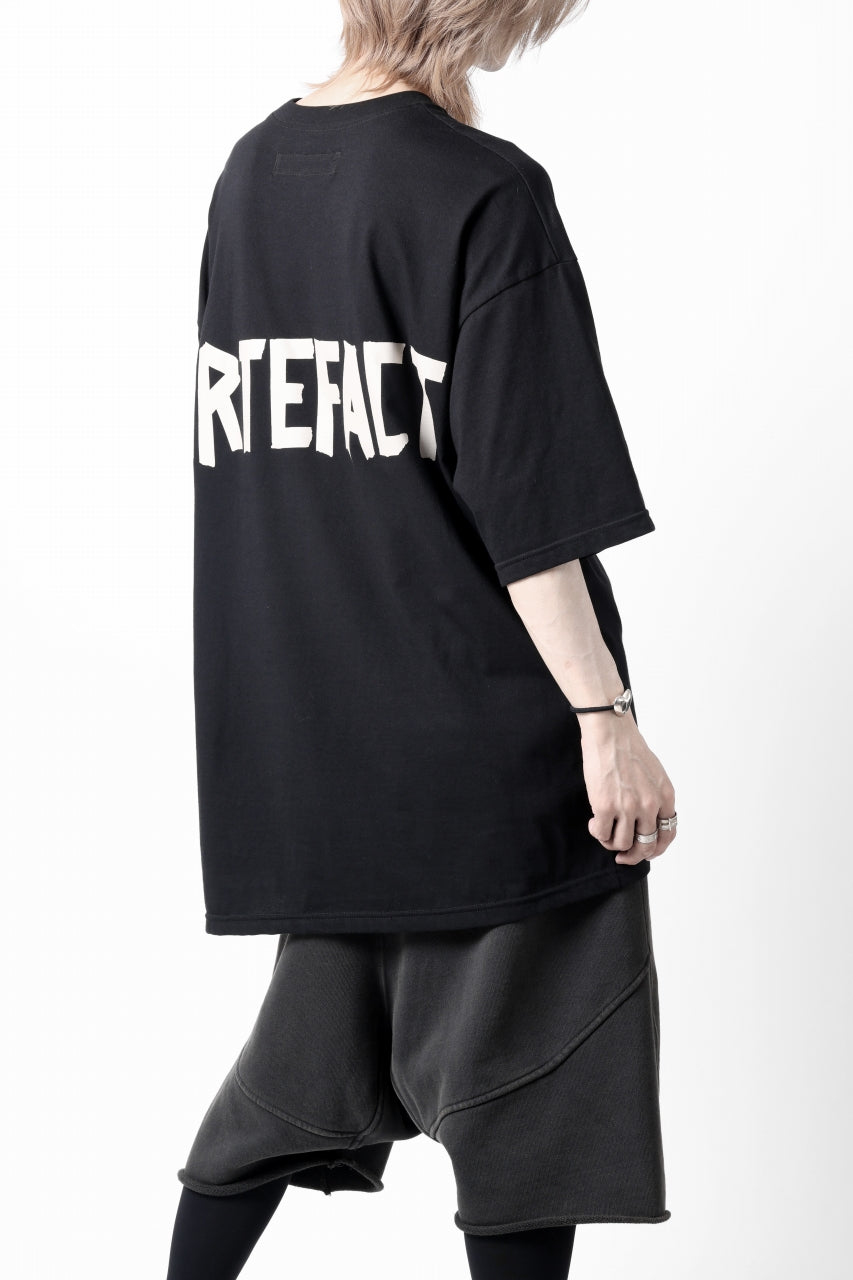 画像をギャラリービューアに読み込む, A.F ARTEFACT LOOSEY T-SHIRT / PRINT TYPE-A (BLACK)