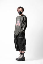 画像をギャラリービューアに読み込む, A.F ARTEFACT THICK-COLLAR BASIC L/S T-SHIRT / TYPE A PRINT (KHAKI)