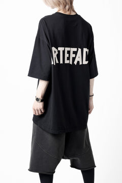 画像をギャラリービューアに読み込む, A.F ARTEFACT LOOSEY T-SHIRT / PRINT TYPE-A (BLACK)
