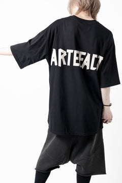 画像をギャラリービューアに読み込む, A.F ARTEFACT LOOSEY T-SHIRT / PRINT TYPE-A (BLACK)
