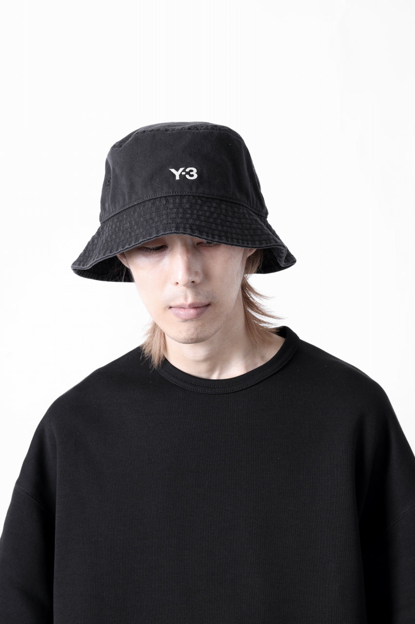 画像をギャラリービューアに読み込む, Y-3 Yohji Yamamoto LOGO BUCKET HAT (BLACK)