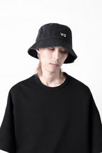 画像をギャラリービューアに読み込む, Y-3 Yohji Yamamoto LOGO BUCKET HAT (BLACK)