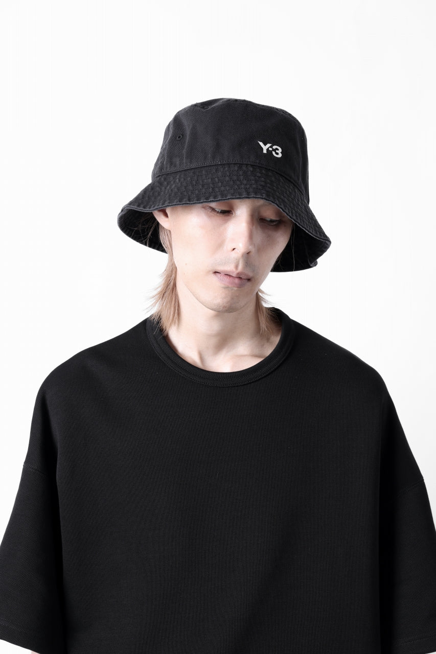 画像をギャラリービューアに読み込む, Y-3 Yohji Yamamoto LOGO BUCKET HAT (BLACK)