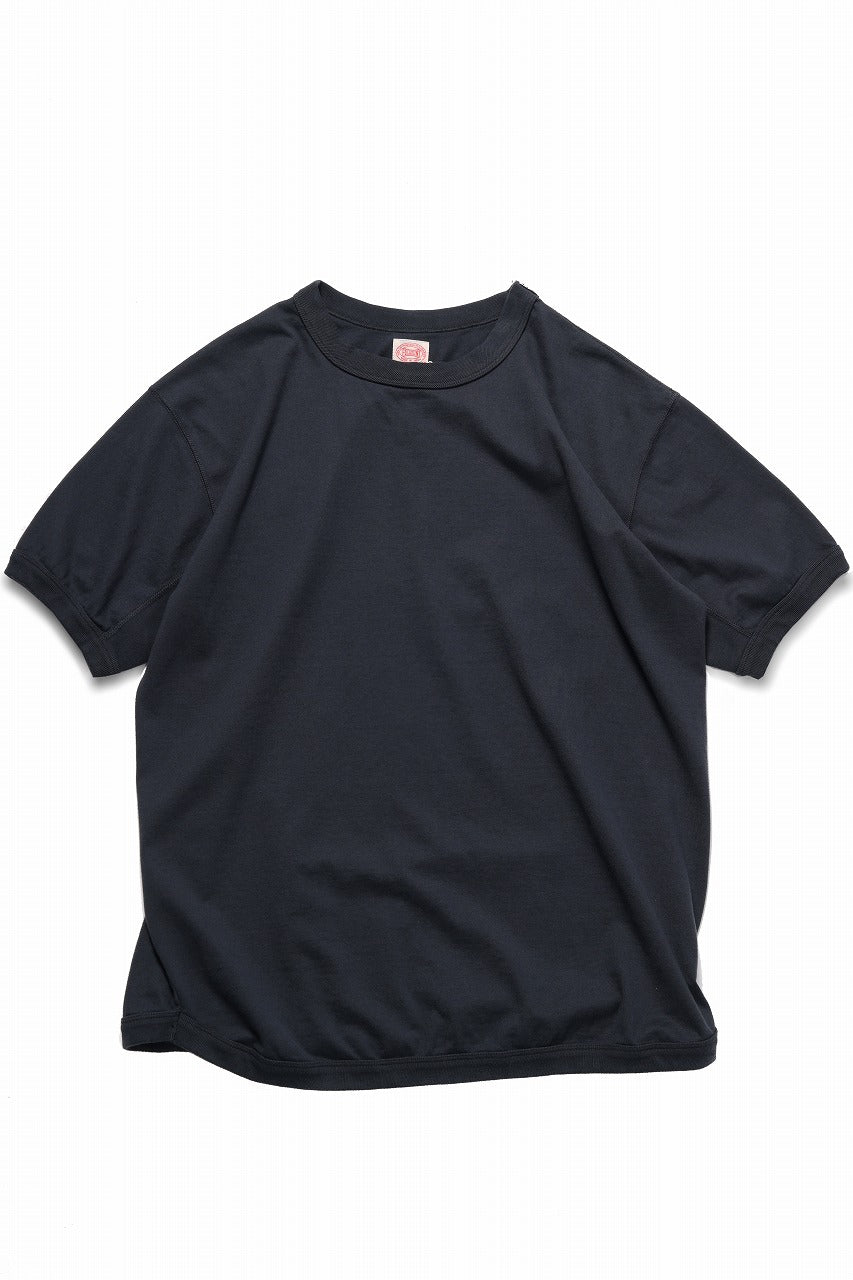 画像をギャラリービューアに読み込む, FULLCOUNT FLAT SEAM HEAVY WEIGHT T SHIRT / ORIGINAL 30/2 TIGHT TENSION JERSEY (INK BLACK)