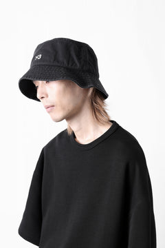 画像をギャラリービューアに読み込む, Y-3 Yohji Yamamoto LOGO BUCKET HAT (BLACK)