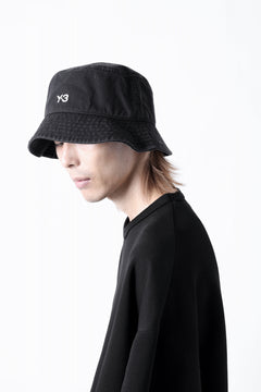 画像をギャラリービューアに読み込む, Y-3 Yohji Yamamoto LOGO BUCKET HAT (BLACK)