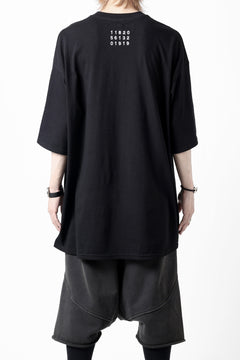 画像をギャラリービューアに読み込む, A.F ARTEFACT LOOSEY T-SHIRT / EMBROIDARY (BLACK)