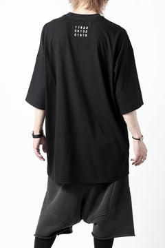 画像をギャラリービューアに読み込む, A.F ARTEFACT LOOSEY T-SHIRT / EMBROIDARY (BLACK)