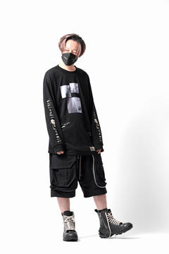 画像をギャラリービューアに読み込む, A.F ARTEFACT THICK-COLLAR BASIC L/S T-SHIRT / TYPE B PRINT (BLACK)
